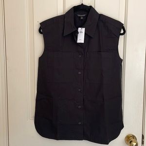 NWT Banana Rep Fac Sleeveless Black Shirt